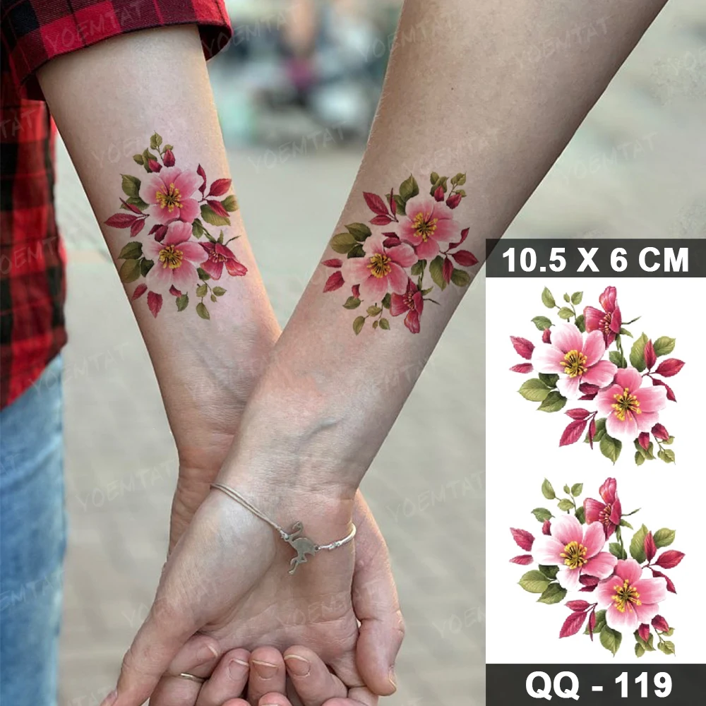 16 Tatuagens Pé Mão Temporárias Pra Mulheres Adulto Menina