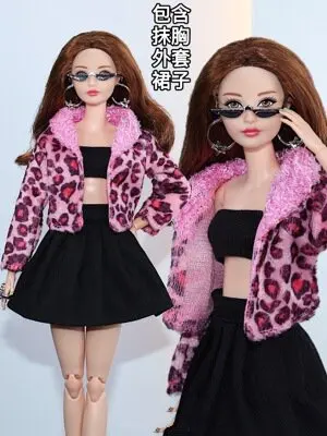 Moda roupas de boneca uma saia passo simples terno artesanal roupas para barbie  roupas 1/6 boneca acessórios traje presente da menina